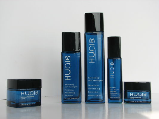 Bouteilles et bocaux en verre cosmétiques en crème de flint en miniature personnalisés