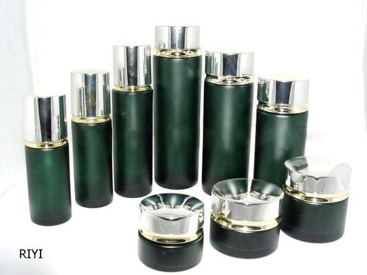 Bouteilles et bocaux en verre cosmétique à émulsion vide de couleur personnalisée 80ML 40ML