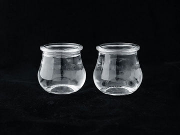 La boisson en verre transparente givrée de impression faite sur commande met 110ML en bouteille avec le chapeau de pp